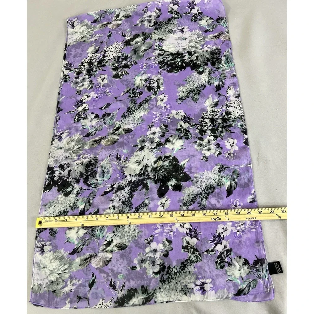Women's Scarf Wrap Purple Multicolor Floral‎ 72